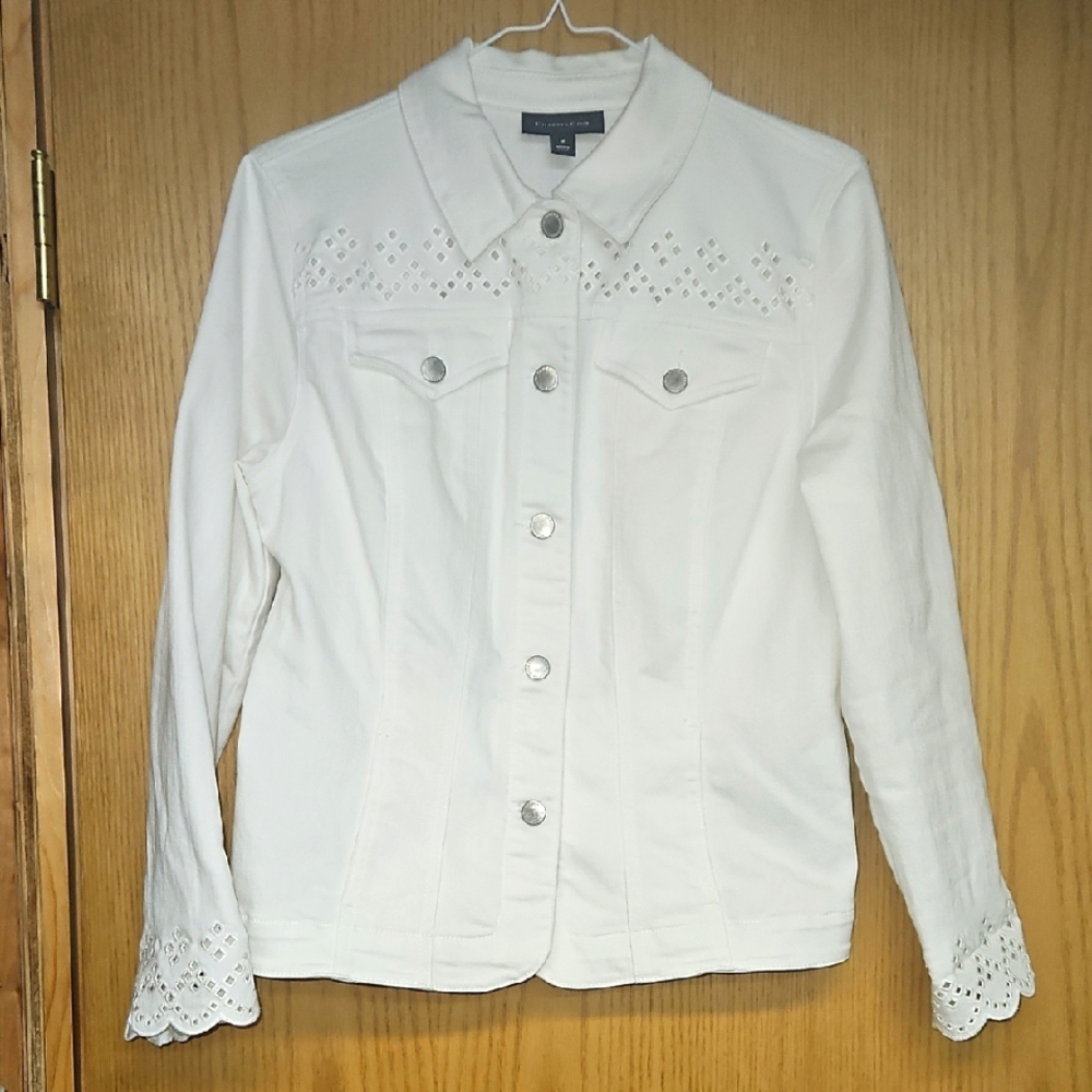 White Cotton Jean Jacket